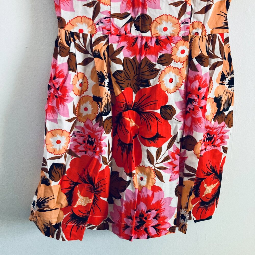 Retro Floral Print Dress - Picture 3 of 6